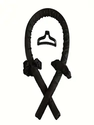 Luxurious Heatless Curling Headband Set - Effortless Overnight Styling for Natural Waves (Black)