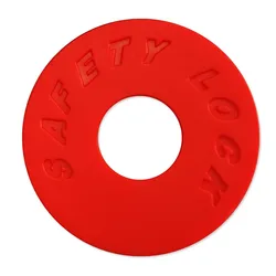 Colorful Rubber Guitar Strap Lock - Secure Fastening Accessories for Bass Guitar, Ideal Musician's Gift (Red)