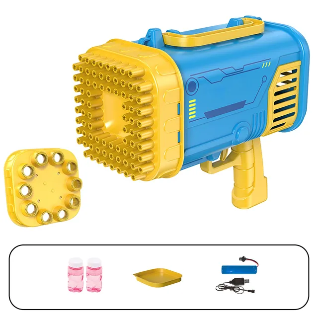 Upgraded Bubble Machine Bubble Machine With Light Bubble Solution 80 Holes Bubble Machine For Soft Plastic Unisex Kinder 5