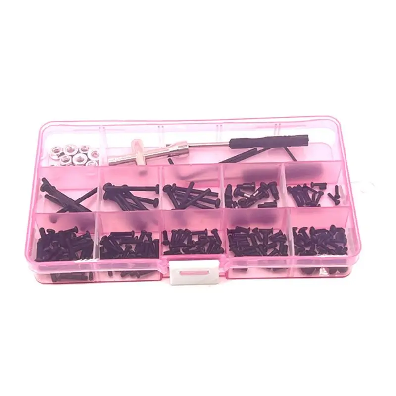 A97I-1 Wltoys 104009 104016 104018 12401 12402-A 12403 12404 12409 액세서리용 금속 나사 상자 키트 세트