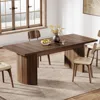78.7" Extra Long Dining Table for 6-8 People, Large Farmhouse Kitchen Table with Wooden Tabletop, Rustic Style Rectan 3