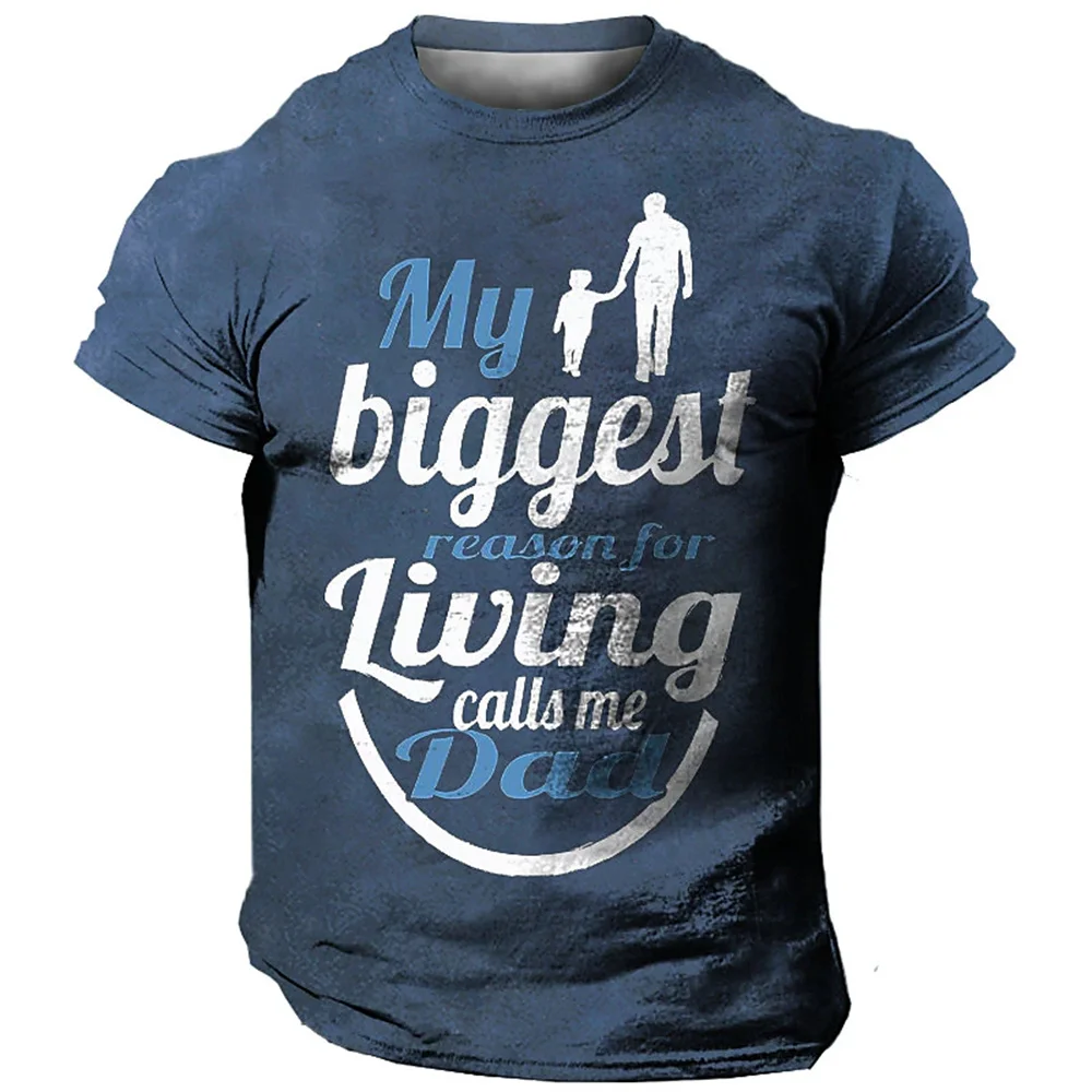 Father‘S Day T-Shirt For Men Grandpa 3d Graphic Vintage Fashion Streetwear Harajuku Tees Oversized-Shirt Daily Casual Sweatshirt