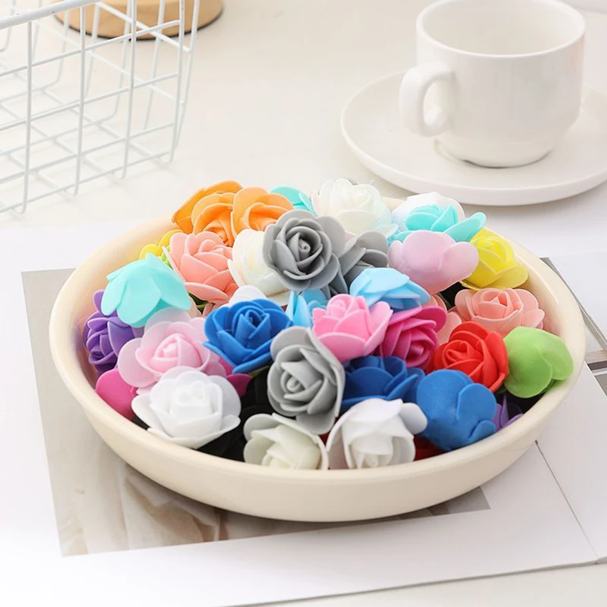 PE-Schaum Künstliche Blumen Hause Vase Tisch Hochzeit Zubehör DIY Geschenk Sammelalbum Blase Bär Urlaub Party Girlande Dekor Billig