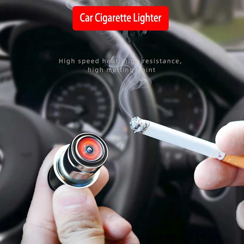 12V 24VCar Metal Electronic Cigarette Lighter Power Socket Accessories For  Volkswagen BMW Audi Hyundai Elantra