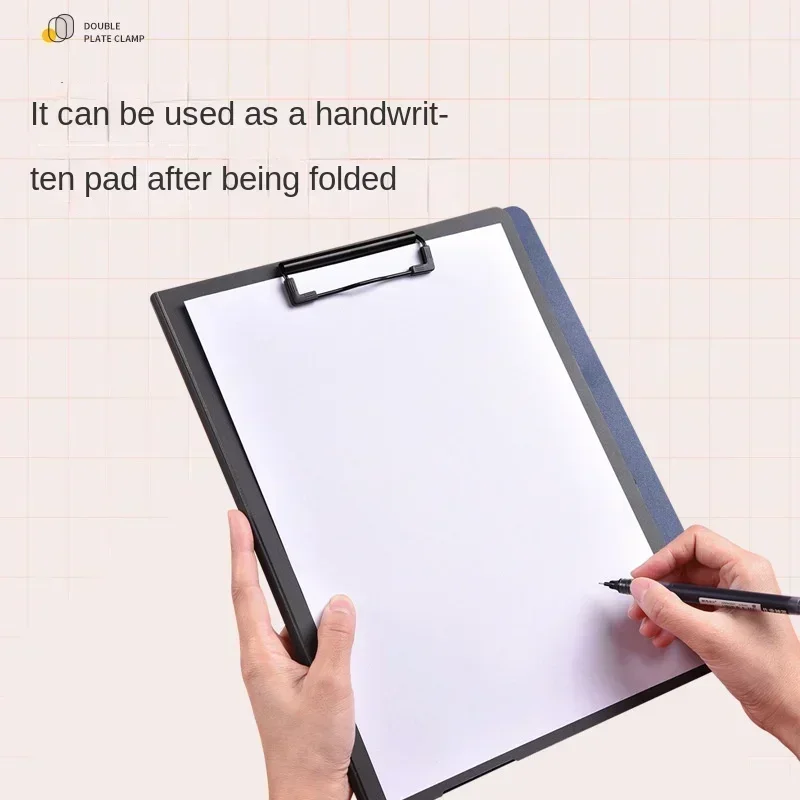 Writing Clipboard New A4 File Folder Clipboard Writing Pad Memo Clip Board Double Clips Organizer School Office Stationary
