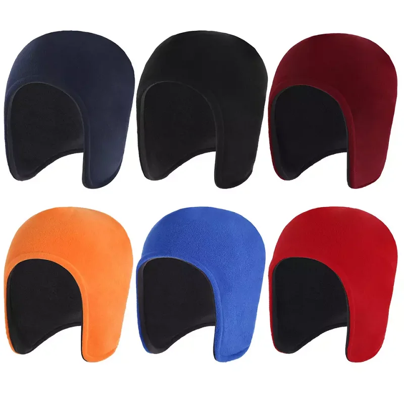 

Winter Cycling Caps Balaclava with Ears Motorcycle Beanie Hat Outdoor Sports Windproof Earmuff Headgear Fleece Bike Cap