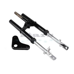 Motorcycle Front Forks Suspension with Triangle Shock Clamp for Dirt Pit Bike (Gold)