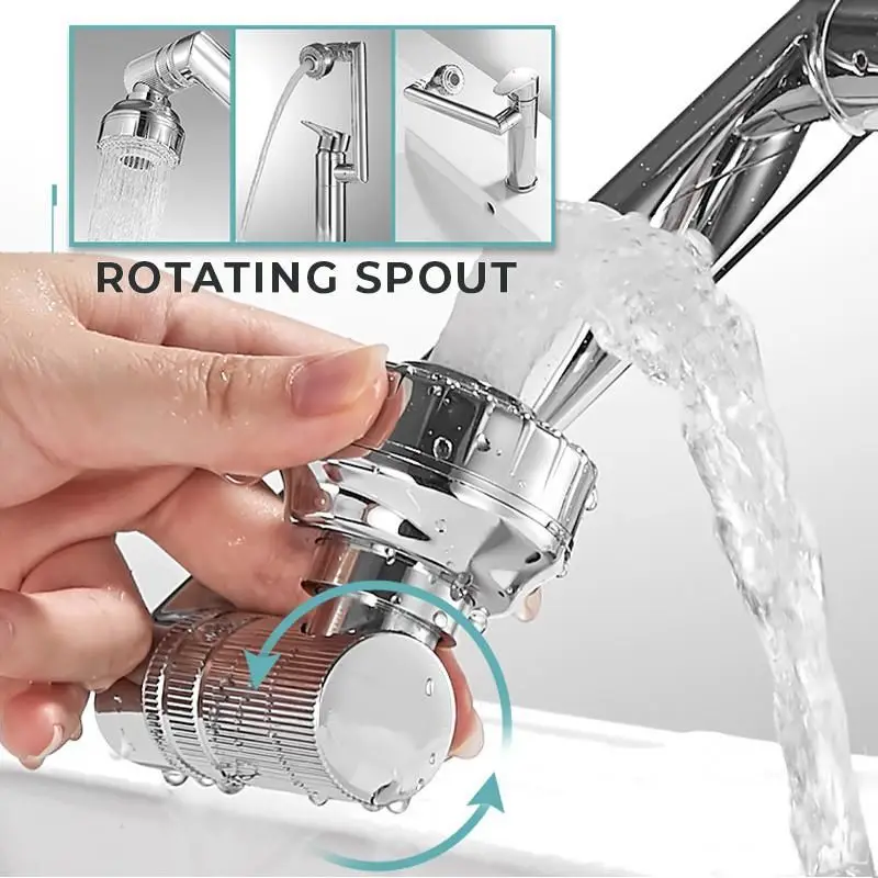 

Universal 360-degree rotating faucet Robotic Arm Swivel Extension Basin Faucet for Bathroom Aerator Hot And Cold Faucet 2 Mode