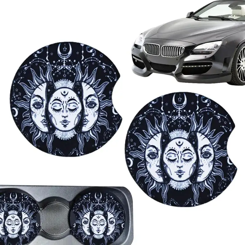 

Car Cup Coaster Reusable Universal Noble Coaster With Sun Goddess Car Interior Accessories For Living Room Dining Room Car