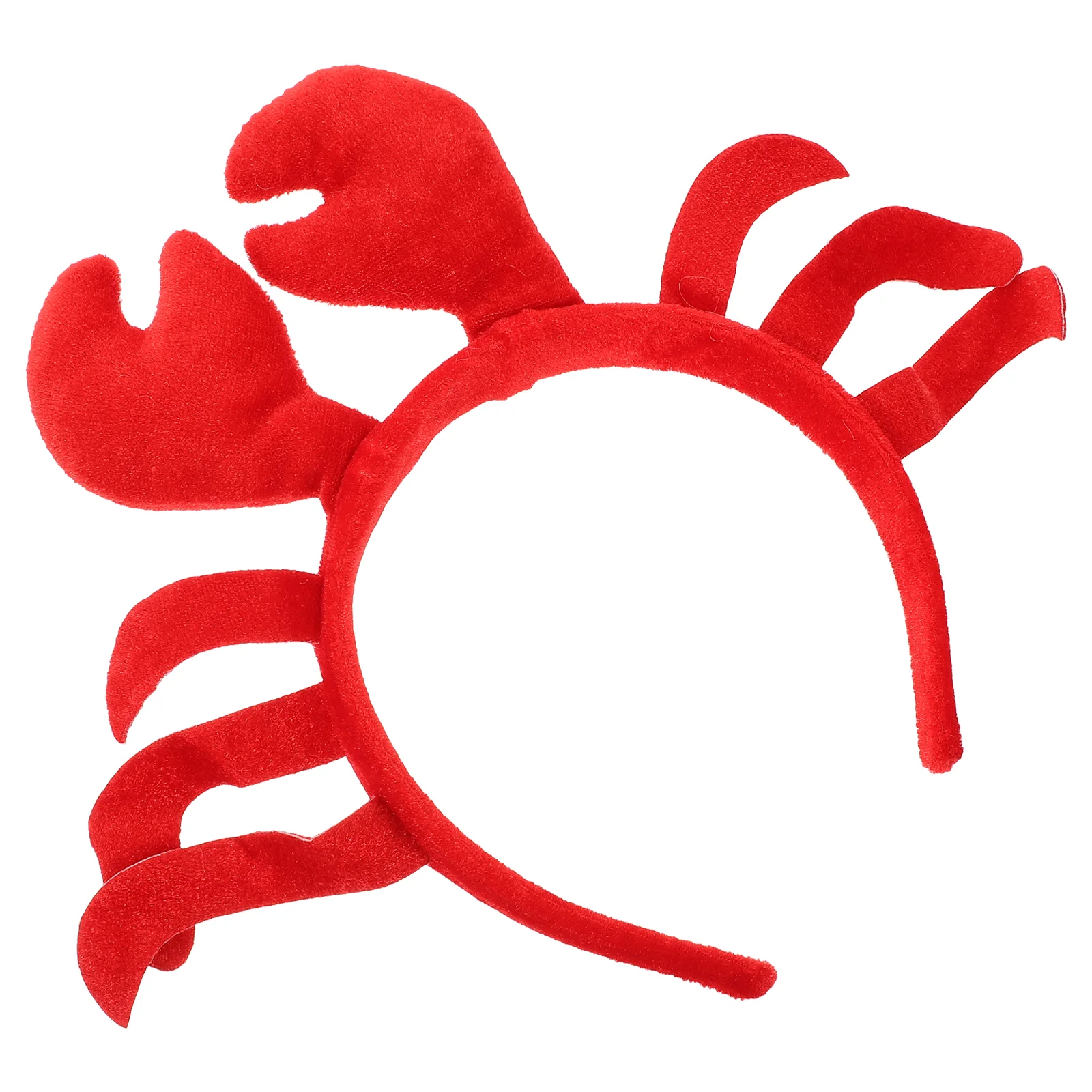 

Hair Ties Crab Headband Cute Crab Costume Accessories Lobster Hair Hoops Plush Animal Hair Band Headwear Halloween