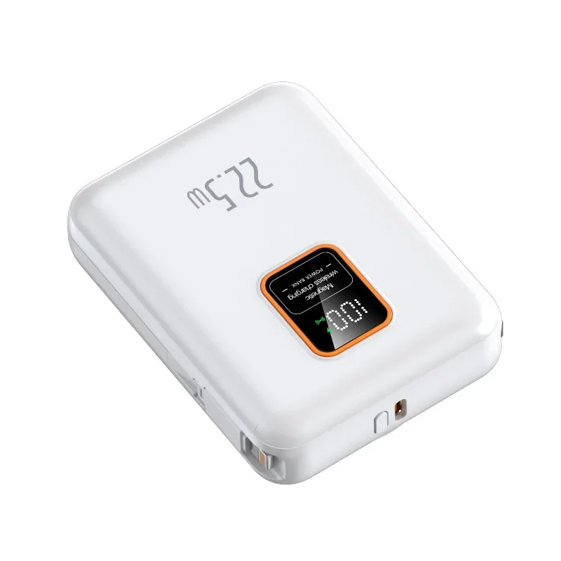 Magnetic Power Bank 15W Wireless Fast Charging Is Suitable for Apple Three-in-one Mobile Power Supply 5
