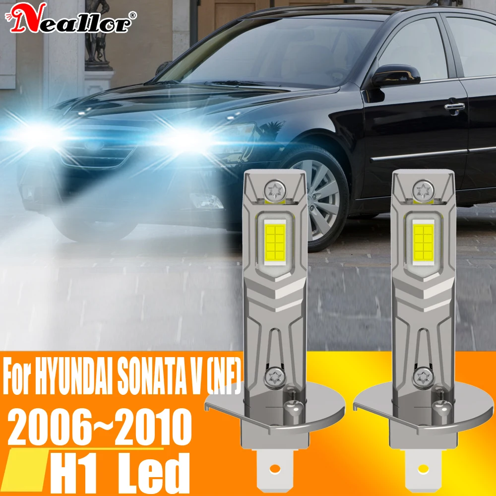 H1 Led Light Canbus Bulb Car Headlight High Power Auto Fog Diode Moto Driving Running Lamp 12V 55W Per Hyundai Sonata 2006 ~ 2010