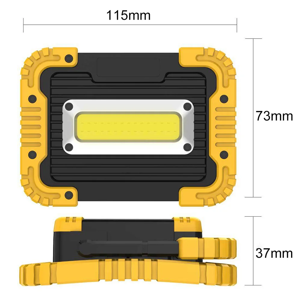 Portable Led Spotlight Super Bright Led Work Light USB Rechargeable for Outdoor Camping Lamp Flashlight by 18650 1-10PCS