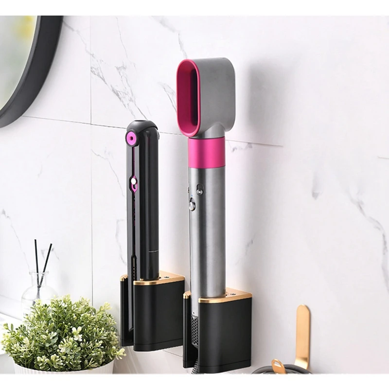 Wall Mount Hair Dryer Holder Storage Airwrap Complete Styler Storage