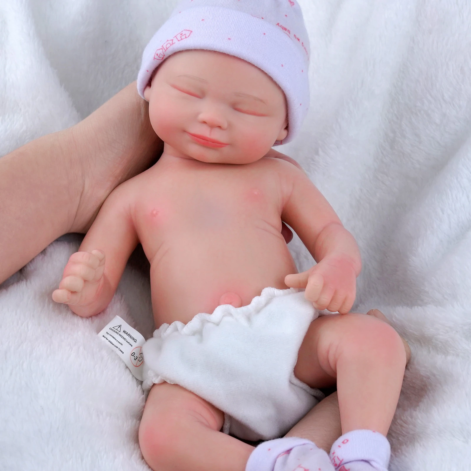 リボーンドール 人形 抱き人形 未熟児 女の子 植毛 眠り - 人形