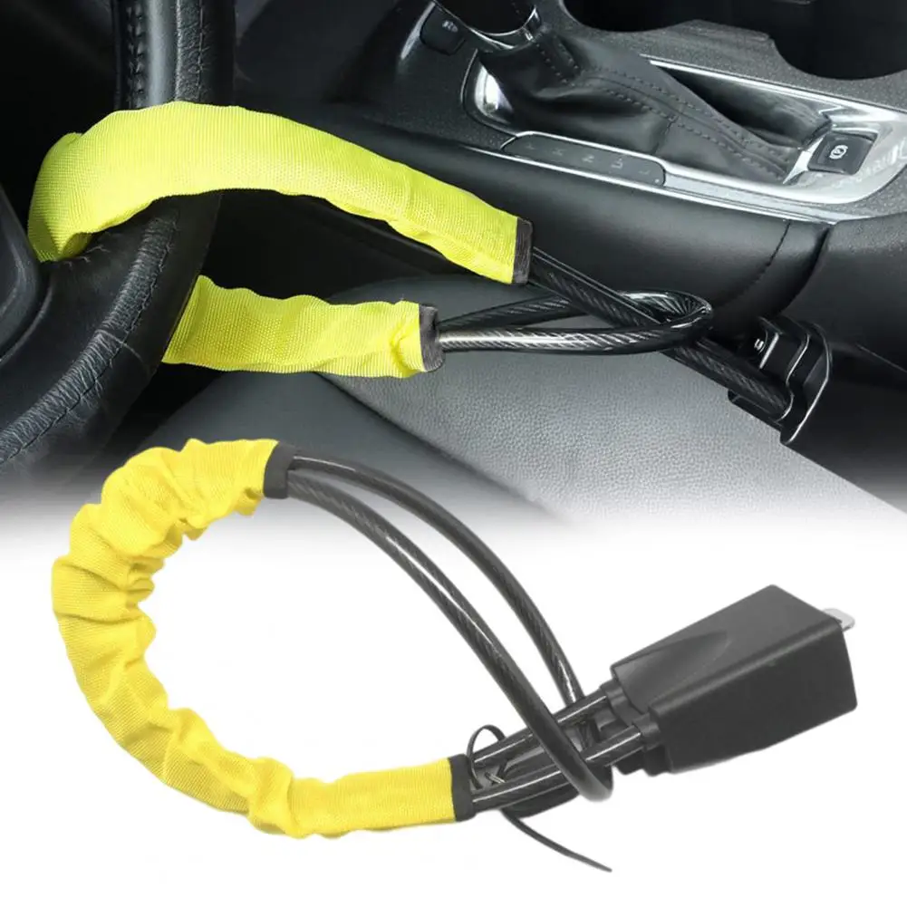 

Car Steering Wheel Lock Theft Sturdy Steering Wheel Lock Seat Belt Device for Cars Trucks Suvs Vans Rvs Car Protection
