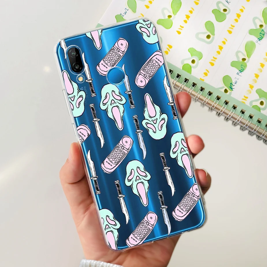 Stylish Painted Clear Silicone Soft TPU Phone Case