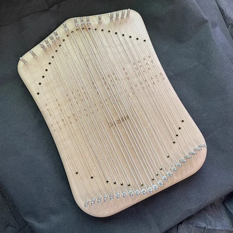 Portable 18/30 Strings Lyre Harp Maple Wood Chromatic Thumb Harps Luxury Fingerplay Lyres Professional Strings Instruments Gifts