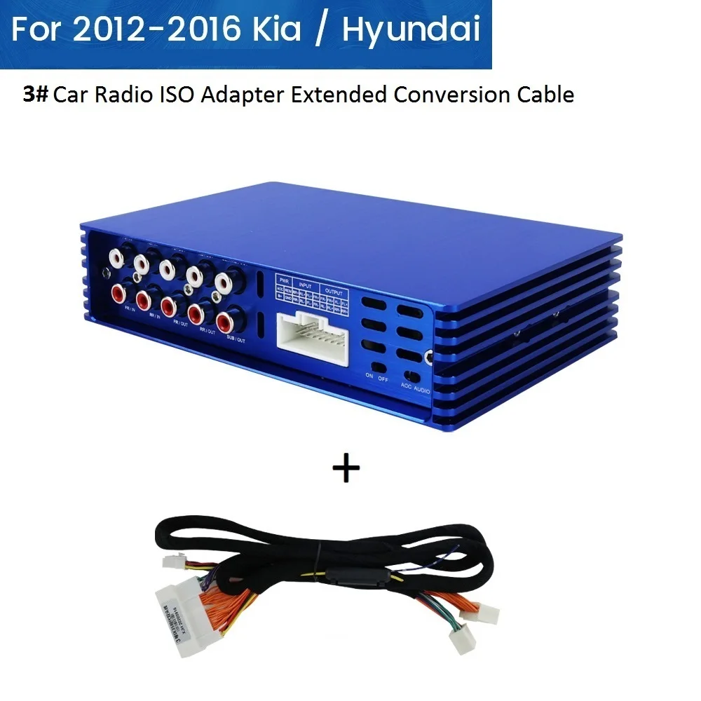 

With Wiring Harness Car Radio DSP Sound Amplifier AMP Equalizer For KIA / Hyundai 2012-2016 Audio Signal Processor BT Music 31EQ