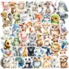 50PCS Cute Watercolor Animals Graffiti Stickers Cartoon DIY Skateboard Phone Case Laptop Waterproof Cool Sticker Decals Toy 1