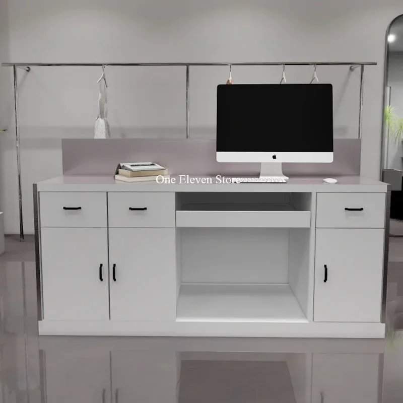 Table Reception Beauty Institute Counter Administrator Stand Shop Service Modern Salon Business Escritorios De Oficina Bank