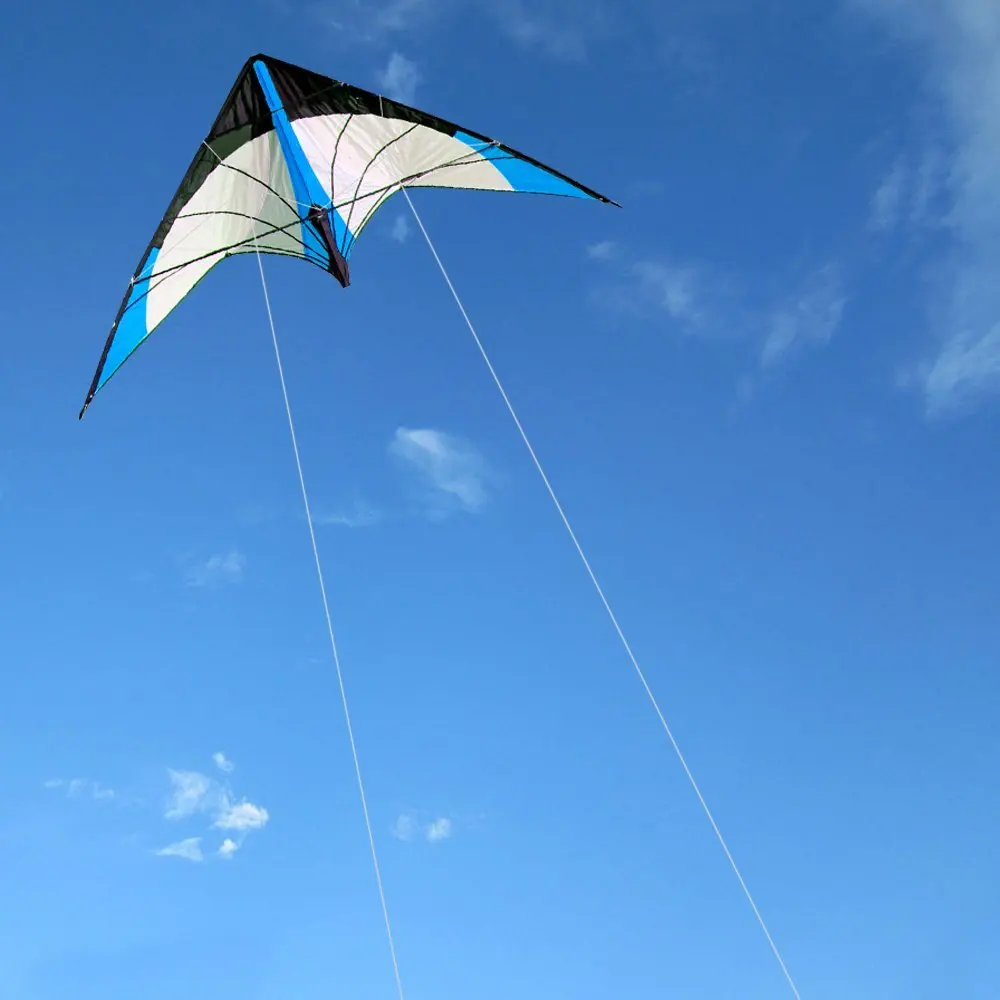 NEW Arrive 48 Inch Blue Professional Dual Line Stunt Kite With Handle And Line Good Flying Factory Outlet 4