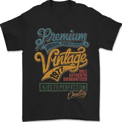

Aged to Perfection 47th Birthday 1977 Mens T-Shirt 100% Cotton