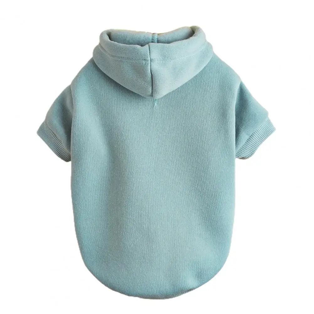 Sudadera para mascotas Color sólido mantener el calor textura suave moda mascota sudadera con capucha disfraz para otoño