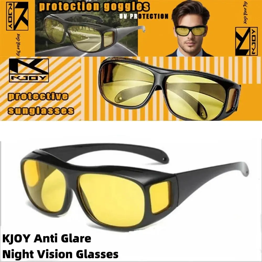 Night Vision Sunglasses Driving Glasses Anti Glare Sunglasses Drivers Goggles Interior Accessory Protective Gears Night Vision Glasses Anti Glare Car Driving Glasses