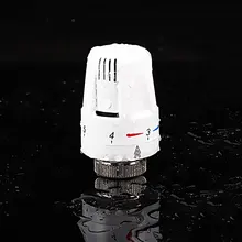 Durable Radiator Controller Plumbing Pneumatic Thermostatic Valve Temperature Heater Radiator Control for Heating Valves 
