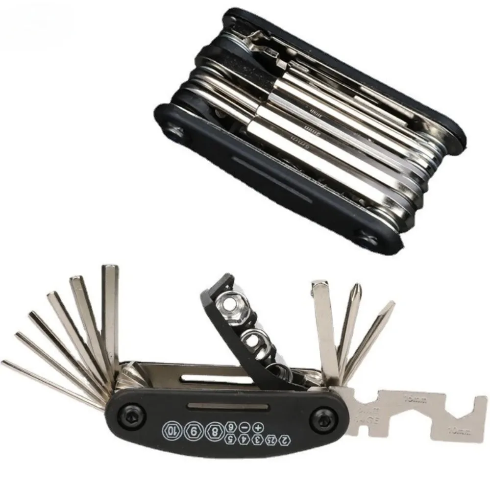 16 in 1 Mountain Bike Portable Socket Multipurpose Wrench Bicycle Multi Tool Screwdriver Motorcycle Bicycle Repair Tools