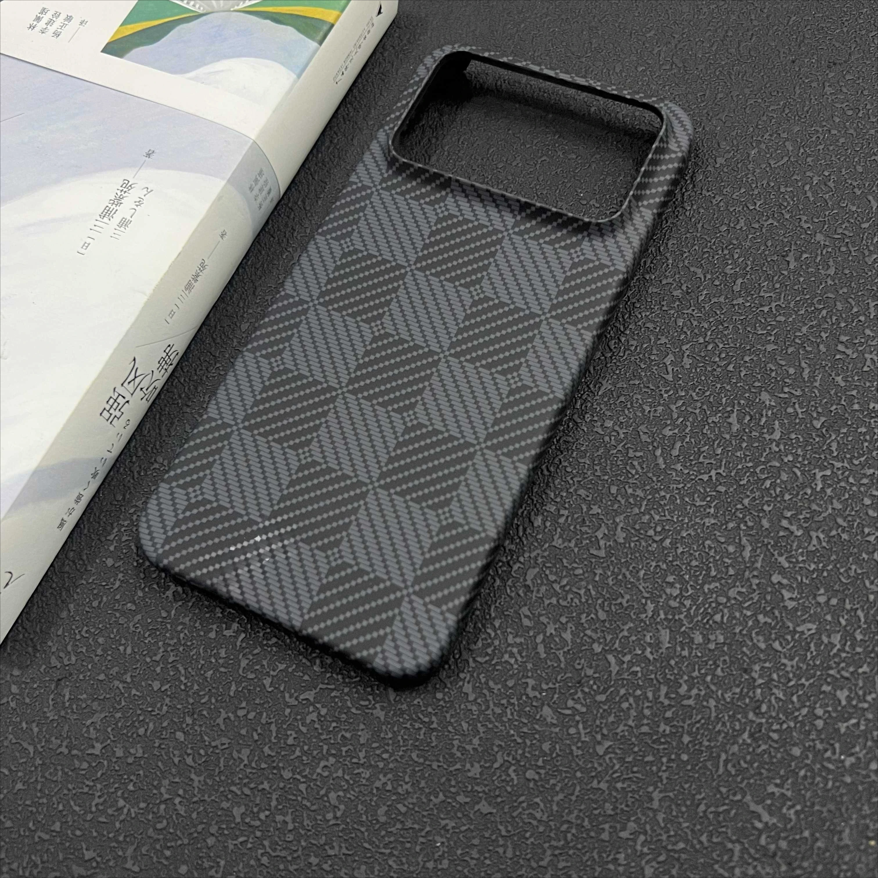 Carbon Fibre Slim Protective Non-Slip Shockproof Back Cover