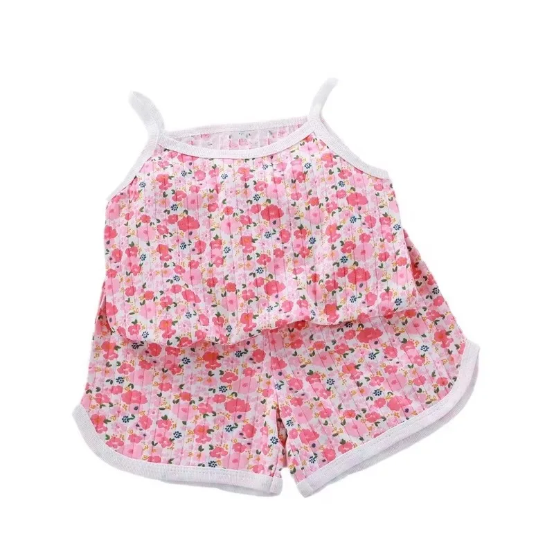 Toddler Kids Clothes Suit Print Cotton Pajamas Set 1-5Y boys clothing set,girls clothing set,kids clothing set