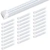 8FT T8 V Shape Integrated Tube Light Double Side 4 Row,120W LED Shop Light Fixture, AC85-277V 14400 Lumens 6000K Cold 1
