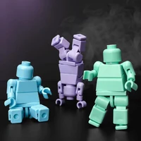 Children Plastic Building Toys Combination Action Figures Building  Accessories Toy 2