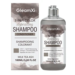 Triple - Action Milk Tea Ash Hair Color Shampoo - 100ml boxed