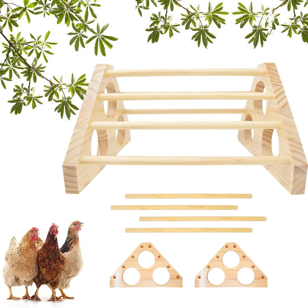 Wooden Poultry Roost Bar 4