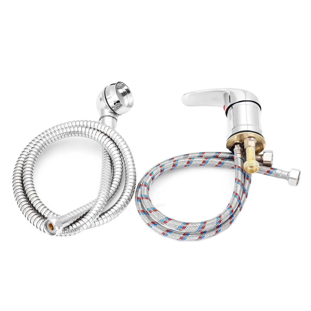 

Single Wide Tap Bath Sink Shower Head Spray Hose Push on Mixer Hairdresser Pet Household Faucet Extenders
