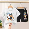 PAW Patrol Children's T-shirts Sets Boys Summer Short Sleeve Shorts Two Piece Suit Kids Outfits Breathable Sport Clothes Set 3