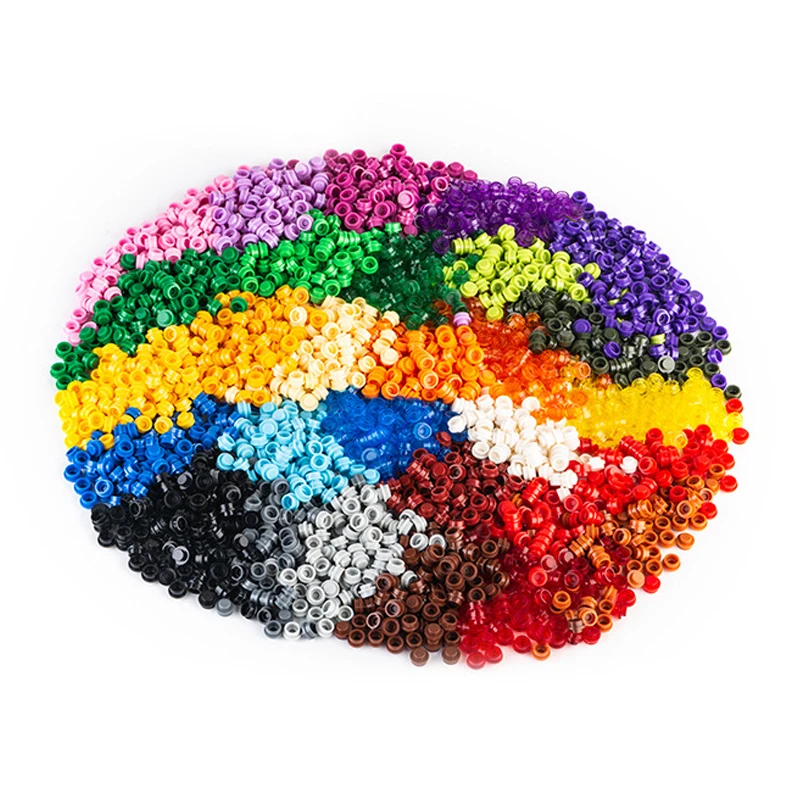 

1000pcs Small Particle 1x1 Round Plate Brick Building Blocks Base DIY Compatible Creative Gift Castle Kid Toy
