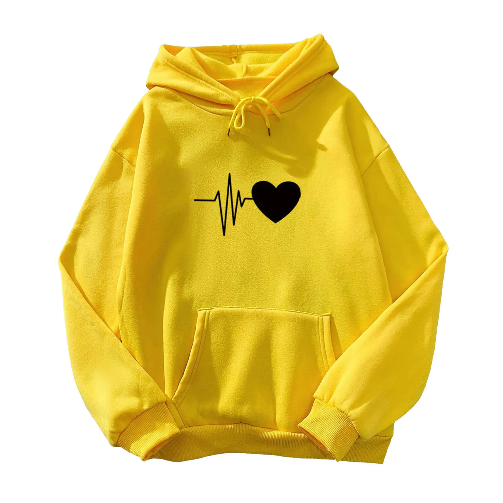 Sudaderas con capucha informales para mujer Otoño Invierno nuevo Tricolor Colorblock estampado de letras cuello redondo manga larga suéter femenino