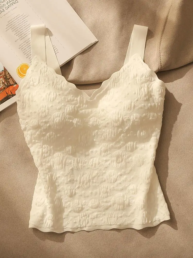 Ele Bal Sl Strap Vest Women's Thin ort Base Layer Brtte Top Faionable Inner Wear Polyester Spandex