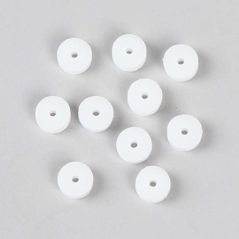 10PCS 2*9.3mm White Plastic Pulley Wheel Micro Mini Gear Motor Wheels for 2mm Shaft DIY Model Toy Outer Dia.9.3mm Inner Dia.2mm fixed pulley