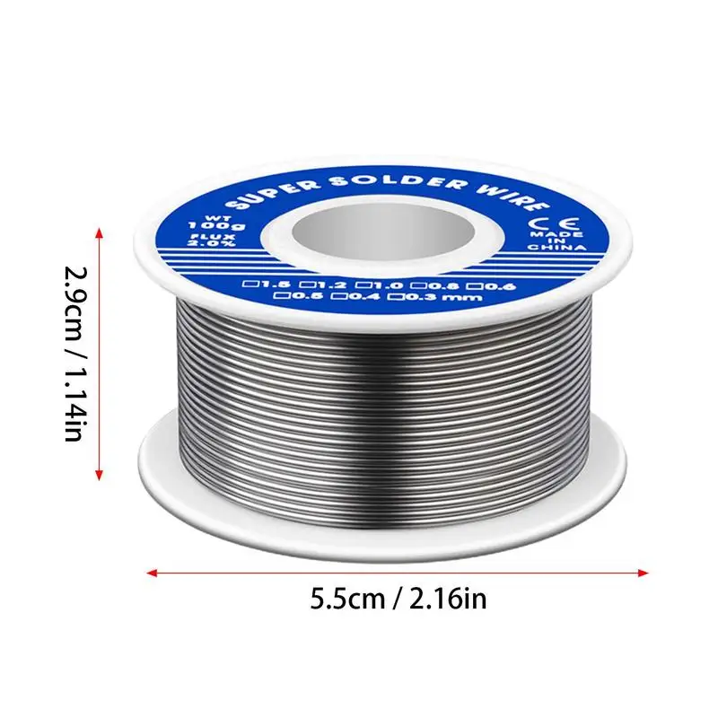 Soldering wire Electronic Soldering Wire Rosin Core Tin Multipurpose Welding Flux Iron Wire Reel for Repair