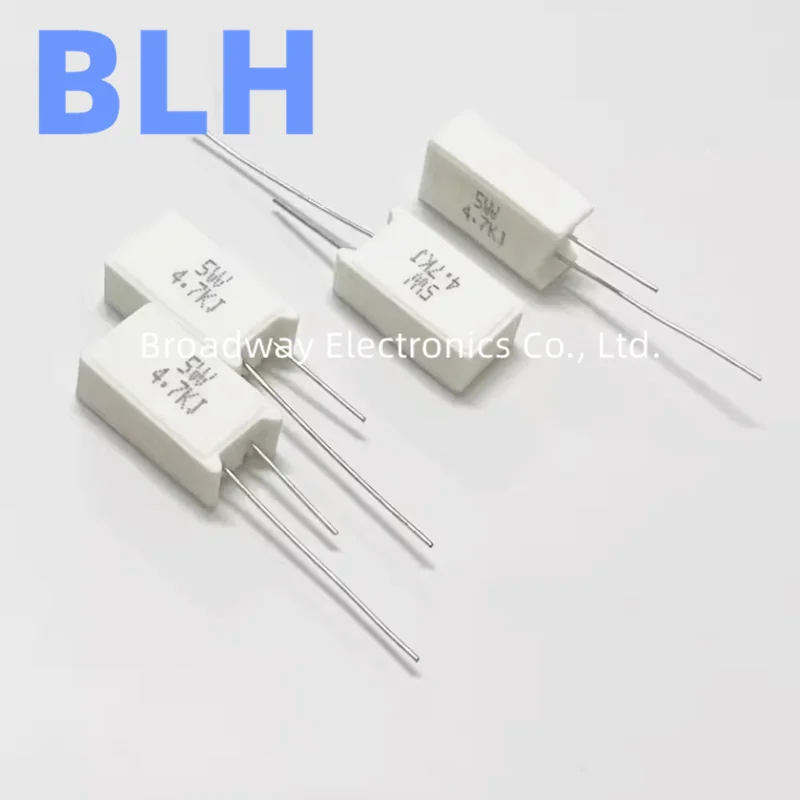 Cement Resistor 10PCS Vertical Cement Resistance SQM 5W 5% 47K 50K 51K 68K 75K 82K 100K 120K 150K 200K 300K ohm Ceramic resistor