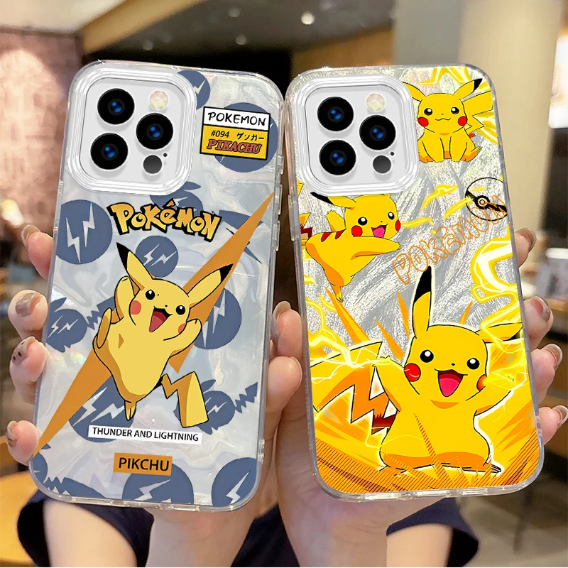 Pokemon Pikachu Cartoon Phone Case for iPhone 16 15 14 13 12 11