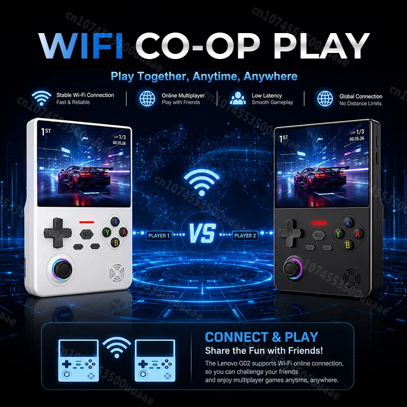 GUSGU H7 Retro Handheld Game Console Linux System 4.5-inch IPS Screen Video Player 64GB Portable Handheld Game Consoles - 6