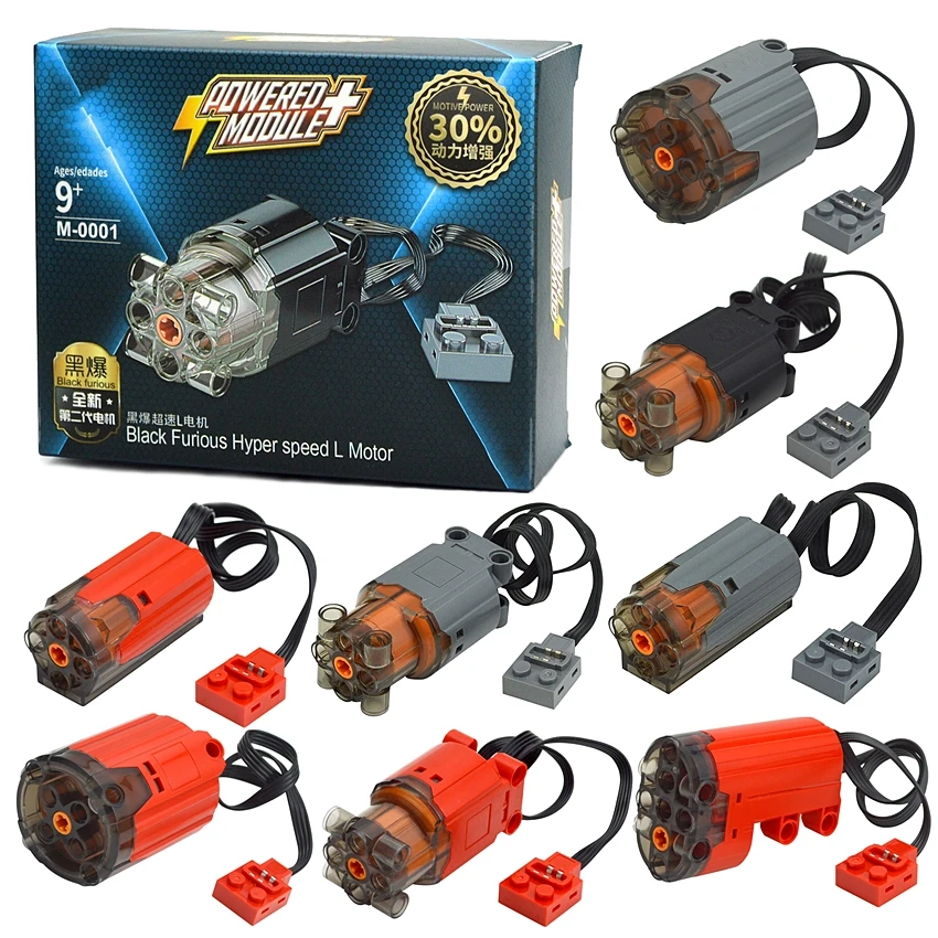 

Building Blocks Multi Power Functions Technical Parts High Speed M XL L Motor Servo Motor Monster Motor PF Model Sets Brick Toys