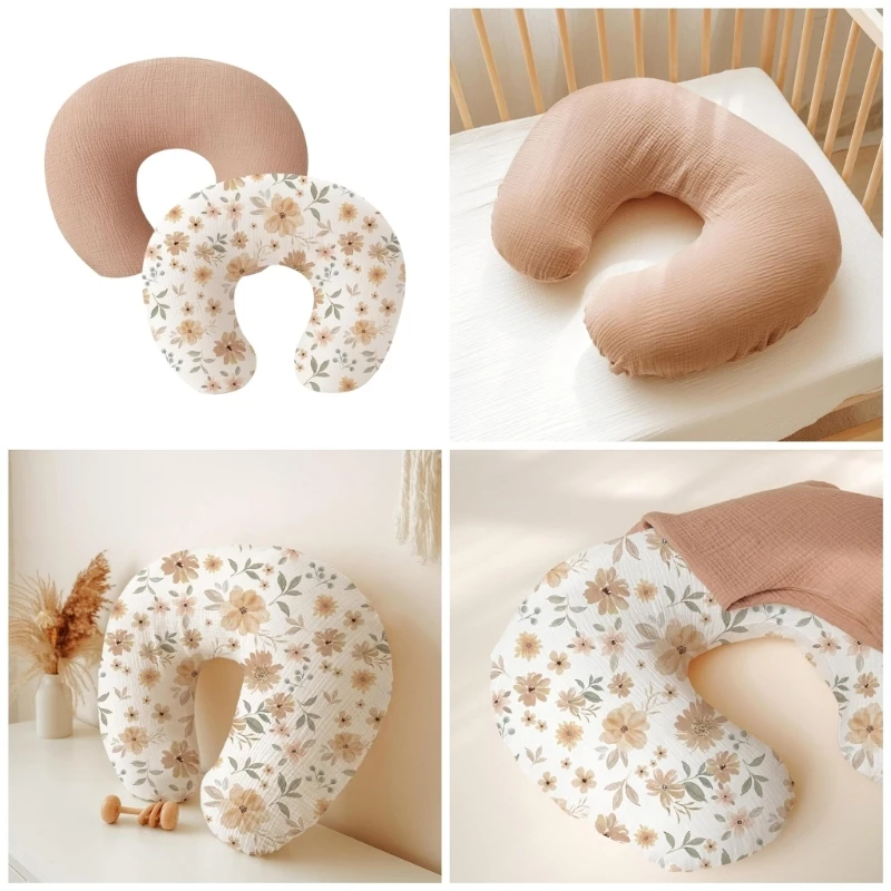 2PCS Breastfeeding Pillow Cover Pillow Case Detachable Nursing Pillowcase Breast Feeding Cushion Sleeve Breathable