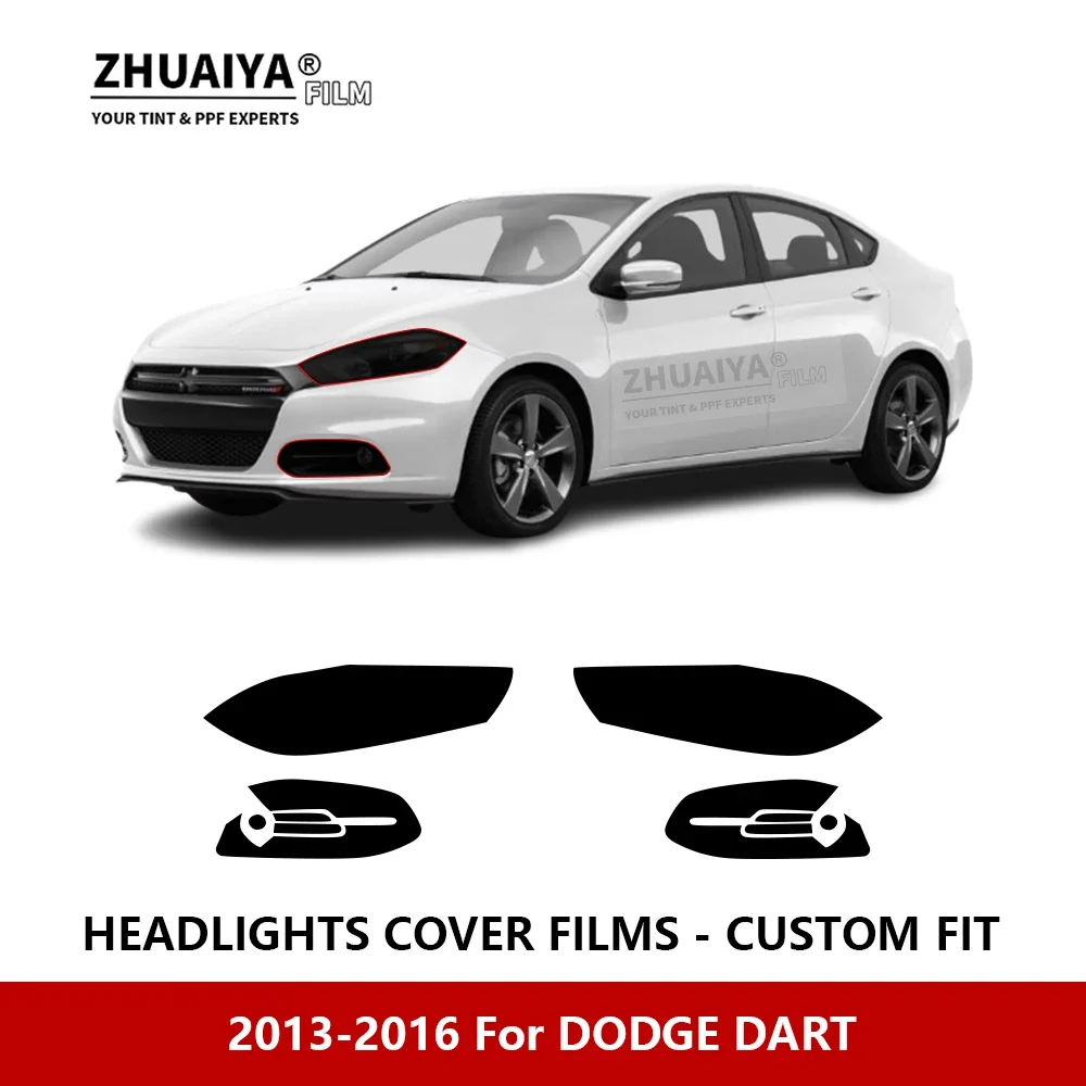 

Защитная пленка с защитой от царапин для внешней фары автомобиля DODGE Дротика 2013-2016